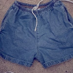 Denim shorts